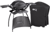 Weber Q2400 met Onderstel + Weber Luxe Hoes voor Q-serie met onderstel