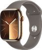 Apple Watch Series 9 4G 45mm Gold Stainless Steel Sport Band Gray M/L