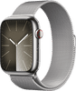 Apple Watch Series 9 4G 45mm Silver Stainless Steel Milanese Watch Strap