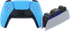 Sony PlayStation 5 DualSense Draadloze Controller Starlight Blue + BlueBuilt oplaadstation
