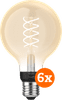 Philips Hue Filamentlamp White Globe E27 6-pack