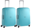 Samsonite S'Cure Spinner 69cm Duo Pack Aqua Blue