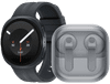 Samsung Galaxy Watch 9 Zwart 44mm + Samsung Galaxy Buds4 Wit
