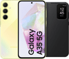 Samsung Galaxy A35 128GB Yellow 5G + Smart View Book Case Black