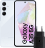 Samsung Galaxy A35 128GB Lichtblauw 5G + Samsung 25 Watt Snellader Zwart