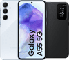 Samsung Galaxy A55 128GB Lichtblauw 5G + Smart View Book Case Zwart