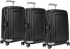 Samsonite S'Cure Spinner 55cm Black Triple Suitcase Set