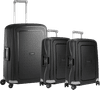 Samsonite S'cure Spinner 55cm + 55cm + 69cm Black Suitcase Set