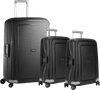 Samsonite S'Cure Spinner 55cm + 75cm + 55cm Black Suitcase Set
