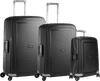 Samsonite S'Cure Spinner 69cm + 75cm + 55cm Black Suitcase Set