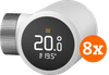 Tado Slimme Radiatorknop X 8-Pack (uitbreiding)
