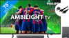 Philips 75PUS8309 - Ambilight (2024) + Soundbar + Hdmi kabel
