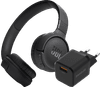 JBL Tune 520BT Black + BlueBuilt Quick Charge Charger with USB-A Port 18W Black