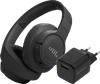 JBL Tune 770NC Black + BlueBuilt Quick Charge Charger with USB-A Port 18W Black