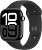 Apple Watch Series 10 46mm Zwart Sportband M/L