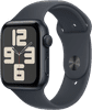 Apple Watch SE 2024 44mm Midnight Sport Band S/M