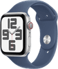 Apple Watch SE 2024 4G 44mm Zilver Sportband S/M