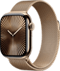 Apple Watch Series 10 4G 42mm Titanium Gold Milanese Watch Strap