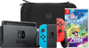Nintendo Switch Rood/Blauw + Zelda: Echoes of Wisdom + BlueBuilt Beschermhoes