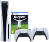 PlayStation 5 Slim Disc Edition + FC 25 + Extra Controller White