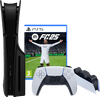 PlayStation 5 Slim Disc Edition + FC 25 + Covers Zwart + Oplaadstation