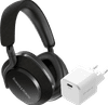 Bowers & Wilkins Px7 S2 Black + BlueBuilt Power Delivery Charger with USB-C Port 20W White