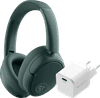 JBuds Lux ANC Green + BlueBuilt Power Delivery Charger with USB-C Port 20W White
