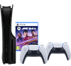 PlayStation 5 Slim Disc Edition + F1 24 + Covers Zwart + Extra Controller Wit
