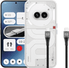 Nothing Phone (2a) 128GB Wit 5G + BlueBuilt Usb C Kabel 1,5m Nylon Zwart