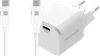 BlueBuilt Power Delivery Oplader 20W + Usb C Kabel 1,5m Nylon Wit