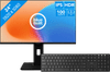 BlueBuilt 24-inch Full HD + BlueBuilt Wireless Bluetooth Keyboard Pro QWERTY