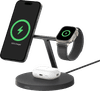 Belkin Boost Charge Pro MagSafe and Qi2 3-in-1 Wireless Charger 15W with Stand Black