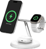 Belkin Boost Charge Pro MagSafe and Qi2 3-in-1 Wireless Charger 15W with Stand White