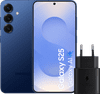 Samsung Galaxy S25 256GB Donkerblauw 5G + Samsung Oplader 25 Watt Zwart