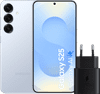 Samsung Galaxy S25 128GB Lichtblauw 5G + Samsung Oplader 25 Watt Zwart
