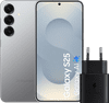 Samsung Galaxy S25 256GB Zilver 5G + Samsung Oplader 25 Watt Zwart