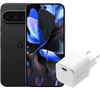 Google Pixel 9 Pro 128GB Zwart 5G + BlueBuilt Oplader 30W Wit