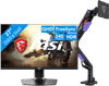 MSI MAG 271QPX QD-OLED E2 + Vortech Monitorarm met Gasveer