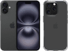 Apple iPhone 16 128GB Black + BlueBuilt Protective Back Cover Transparent