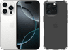 Apple iPhone 16 Pro 128GB White Titanium + BlueBuilt Protective Back Cover Transparant