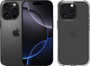 Apple iPhone 16 Pro 128GB Black Titanium + BlueBuilt Protective Back Cover Transparant