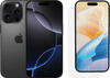 Apple iPhone 16 Pro 128GB Black Titanium +  BlueBuilt Screenprotector Glas