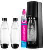 SodaStream TERRA Zwart + Kunststof flessen 1 liter 2-pack
