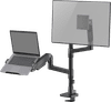 ACT AC8341 Monitorarm 49 inch met gasveer voor 1 monitor met laptophouder
