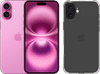 Apple iPhone 16 Plus 256GB Roze + BlueBuilt Protective Back Cover Transparant