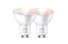 WiZ Smart Lamp - Wit en Gekleurd Licht - GU10 - 2-pack