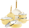 GreenPan Padova Reserve Cookware Set 10-piece Sunshine Yellow