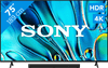 Sony Bravia 3 75" 4K Led (2025) + Sony HT-S2000 Zwart