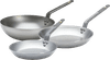De Buyer Mineral B Frying Pan Set 24cm + 28cm + Wok 28cm
