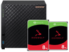 ASUSTOR AS1104T + Seagate Ironwolf 16TB (2x8TB)
